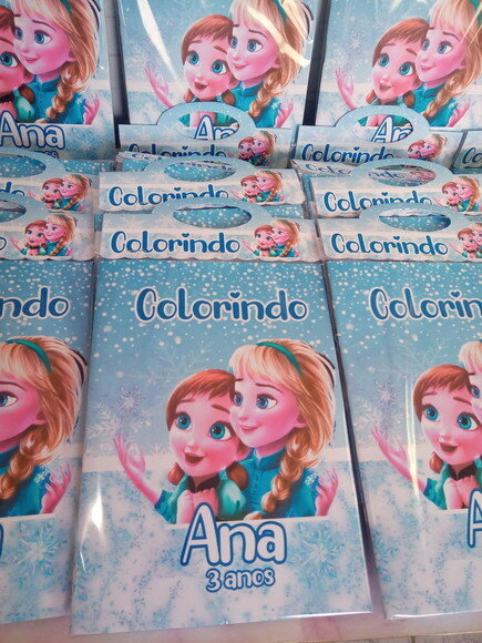 Livro de Colorir Frozen Cute C/giz de Cera