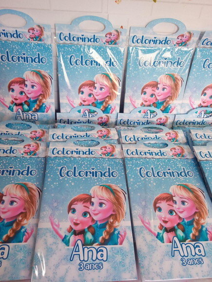 Livro de Colorir Frozen Cute C/giz de Cera