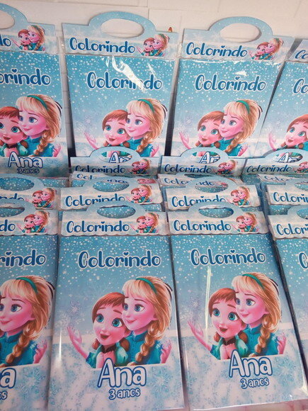 Livro de Colorir Frozen Cute C/giz de Cera