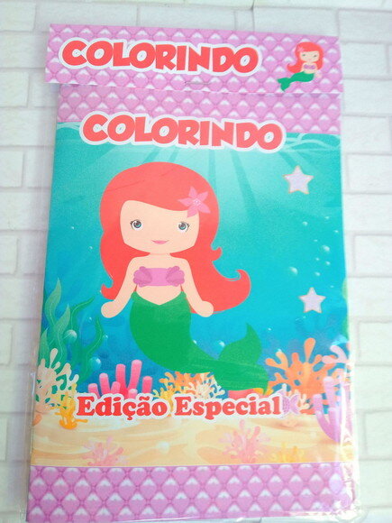 Livro de Colorir Pequena Sereia Cute