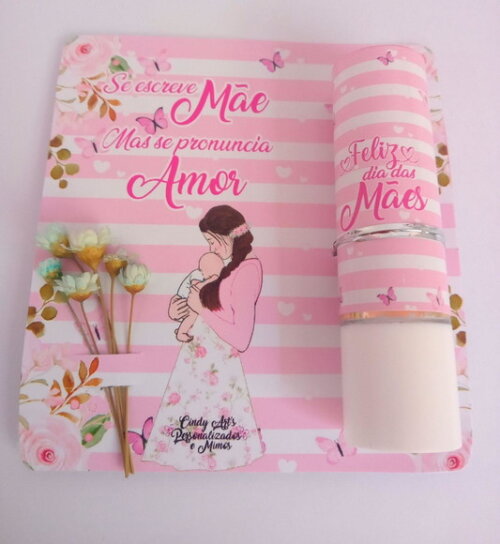 Manteiga de Cacau e Bouquet na Card Dia das Mães