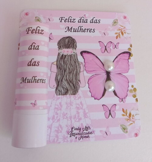 Manteiga de Cacau e Brinco na Card -dia da Mulher