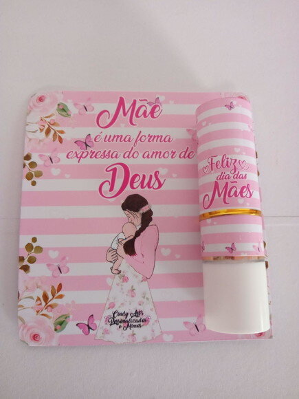 Manteiga de Cacau e Brinco na Card Dia das Mães