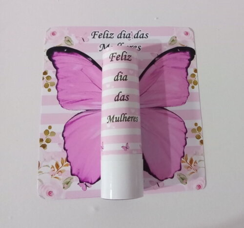 Manteiga de Cacau na Card -dia da Mulher -protetor Labial