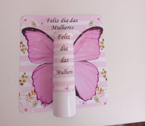 Manteiga de Cacau na Card -dia da Mulher -protetor Labial