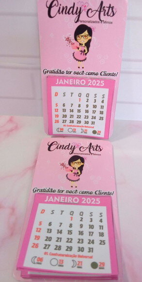 Mini Calendário de Geladeira