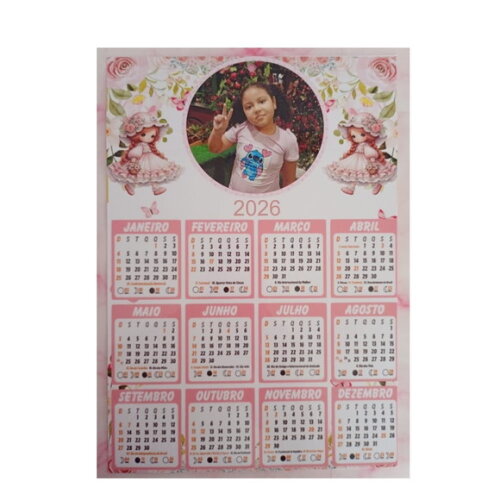 Mini Calendário Personalizado -7x10cm