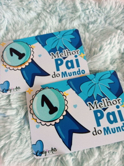 Moeda de Chocolate na Card Dia dos Pais