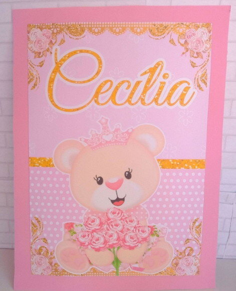 Painel Ursinha Princesa 2