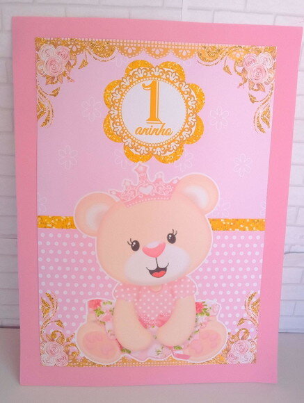 Painel Ursinha Princesa