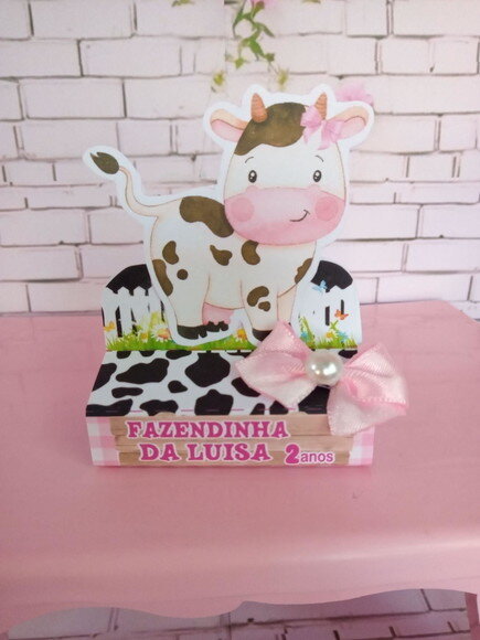 Porta Bis Duplo Fazendinha Rosa