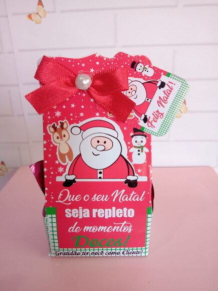Porta Bombom Feliz Natal