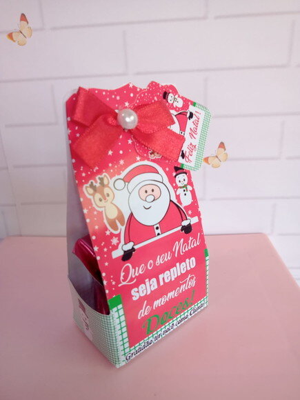 Porta Bombom Feliz Natal