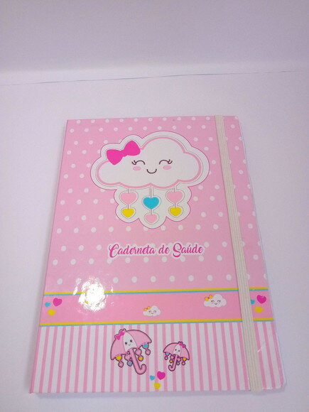 Porta Caderneta Chuva de Amor