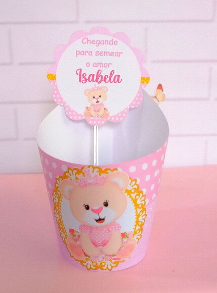 Rótulo+tag para Mini Suculentas -ursinha Princesa