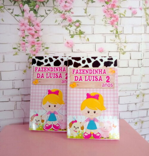 Porta Kit Kat Fazendinha Rosa
