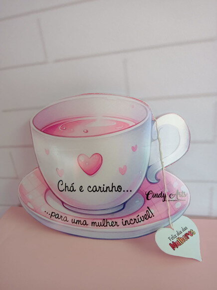 Sachê de Chá Personalizado Dia da Mulher