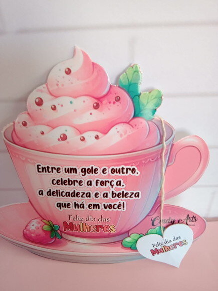 Sachê de Chá Personalizado Dia da Mulher
