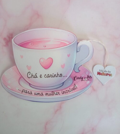 Sachê de Chá Personalizado Dia da Mulher