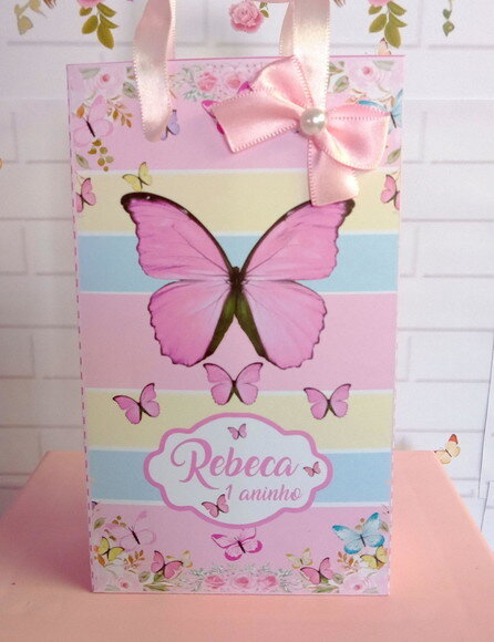 Sacolinha Borboleta Candy Color-p