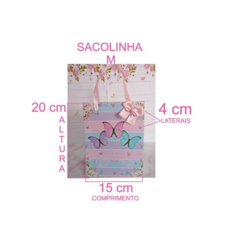 Sacolinha Borboletas -m