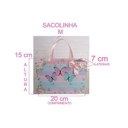 Sacolinha Borboletas -m