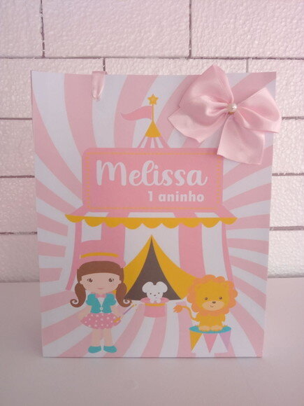 Sacolinha Circo Rosa Menina-g