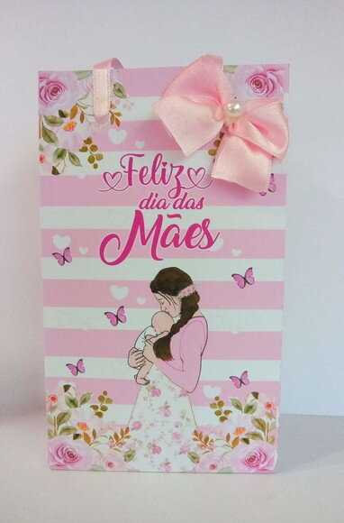 Sacolinha Dia das Mães P -jardim das Abençoadas