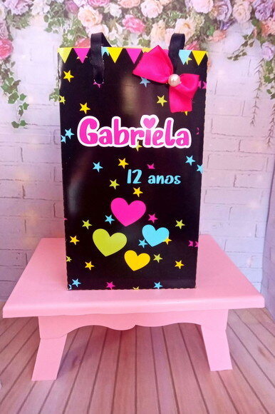 Sacolinha Festa Neon P