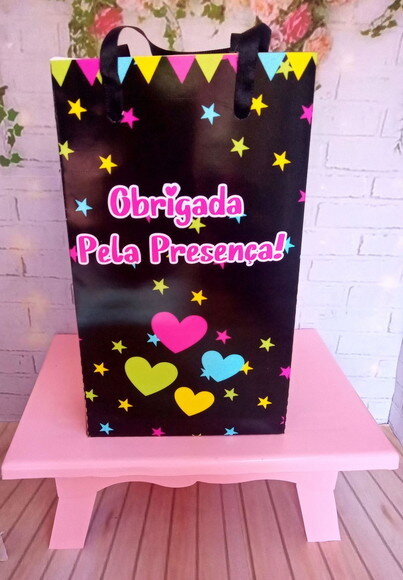 Sacolinha Festa Neon P