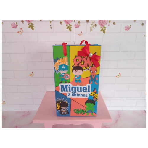 Sacolinha Heróis Cute 2.0 P
