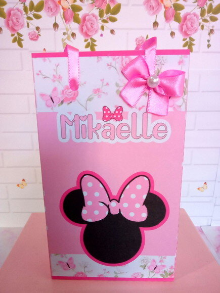 Sacolinha Jardim da Minnie Rosa-p