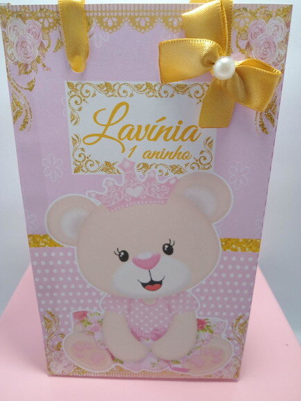 Sacolinha Ursinha Princesa P