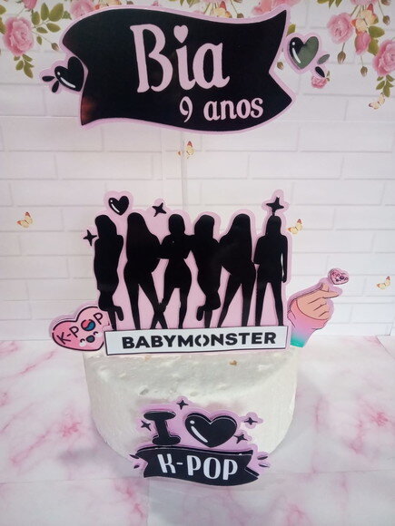 Topper de Bolo K-pop
