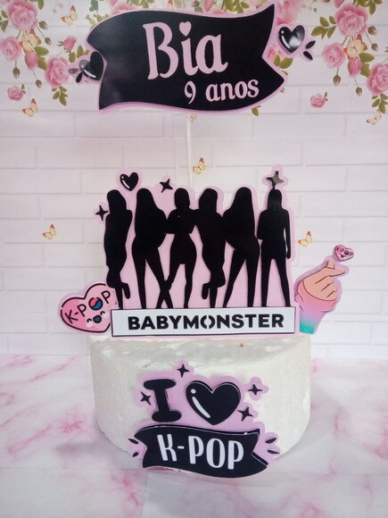 Topper de Bolo K-pop