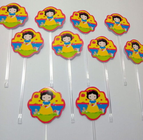 Topper Docinhos Branca de Neve Cute