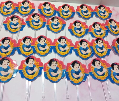 Topper Docinhos Branca de Neve 50 Unidades