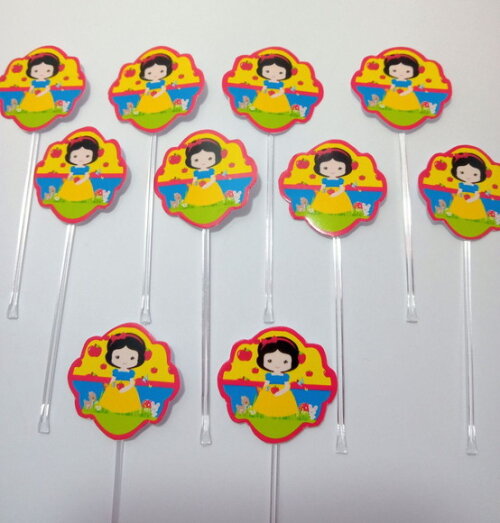 Topper Docinhos Branca de Neve Cute 50 Unidades