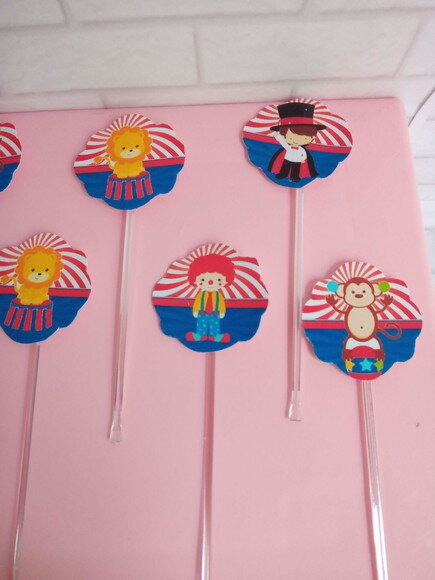Topper Docinhos Circo Menino 50 Unidades