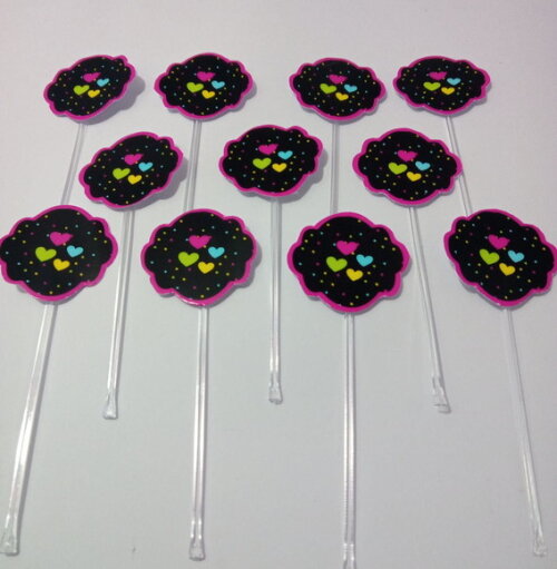 Topper Docinhos Festa Neon