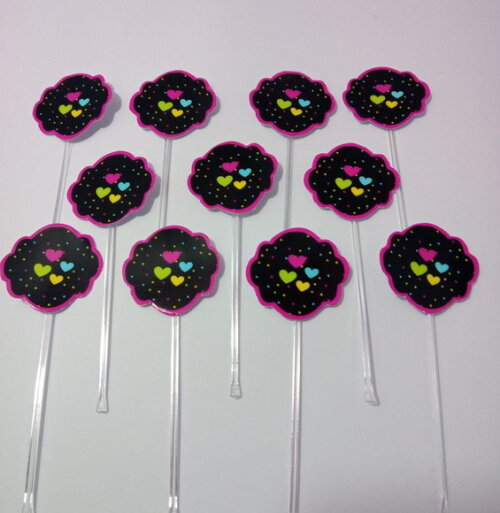 Topper Docinhos Festa Neon