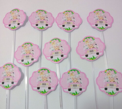 Topper Docinhos Safari Menina-kit 1