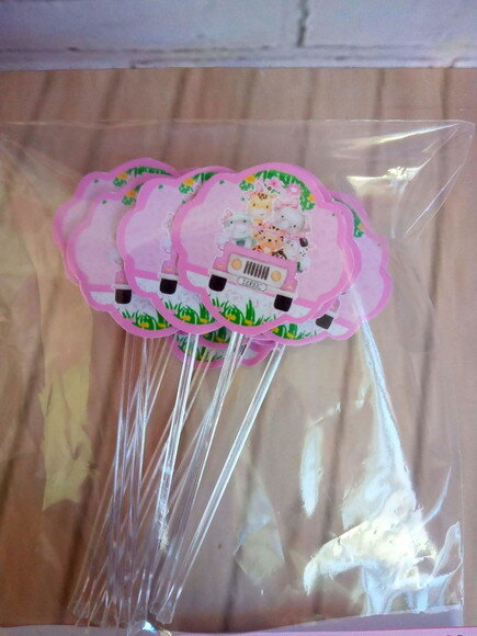 Topper Docinhos Safari Menina 50 Unidades