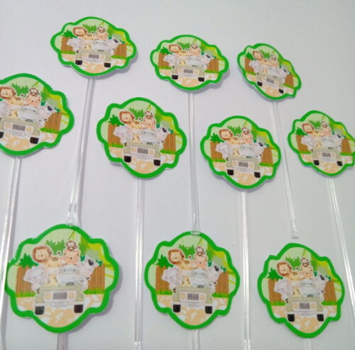 Topper Docinhos Safari Menino 50 Unidades