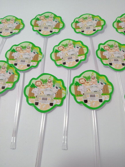 Topper Docinhos Safari Menino 50 Unidades