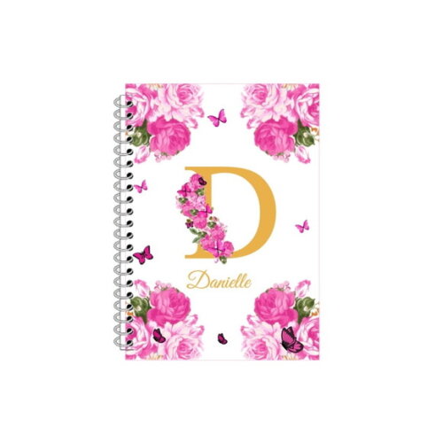Caderninho com Caneta Borboleta Pink -10x14