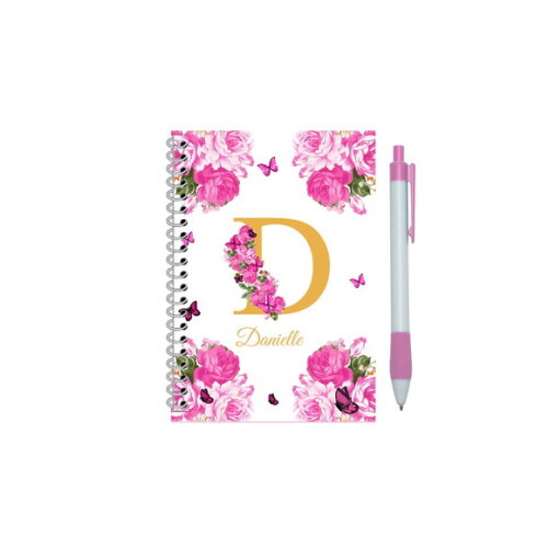 Caderninho com Caneta Borboleta Pink -10x14