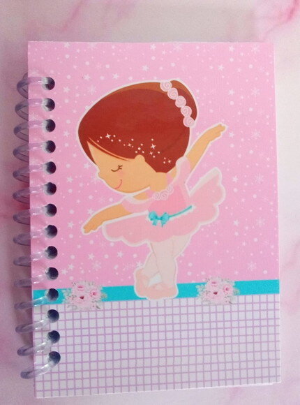 Caderninho/bloquinho 7x10 Bailarina-40 Fls Brancas