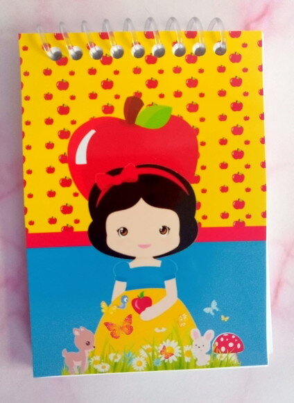Caderninho/bloquinho 7x10 Branca de Neve Cut -40 Fls Brancas