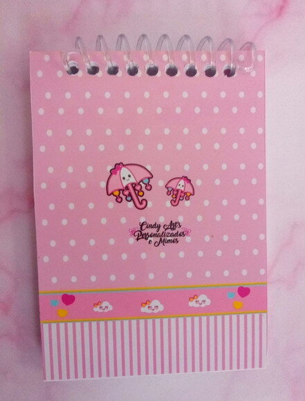 Caderninho/bloquinho 7x10 Chuva de Amor-40 Fls Brancas